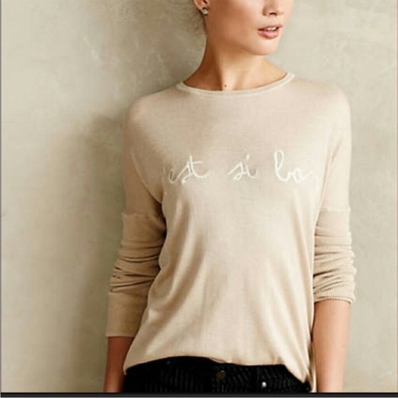 Banjo & Matilda Australia C'est Si Bon Sweater Cashmere Silk Small